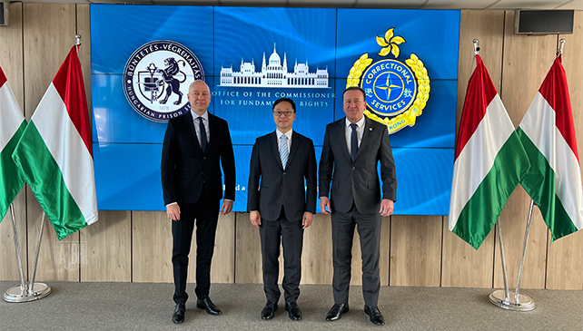 Commissioner for Fundamental Rights of Hungary Hosts Heads of Hong Kong Correctional Services